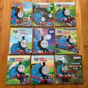 Thomas & Friends 9-Book Lot – 8 Hardcovers & 2-in-1 Paperback Train Bundle